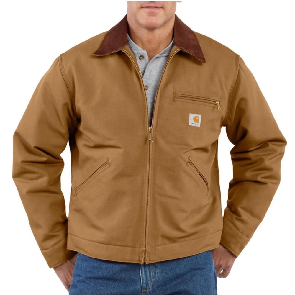 Carhartt Men's Blanket Lined Duck Detroit Jacket Field Jacket